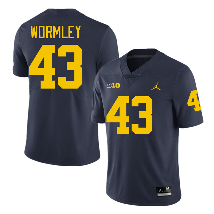 Chris Wormley Michigan Jersey,Michigan Wolverines #43 Chris Wormley Jersey Youth-Navy